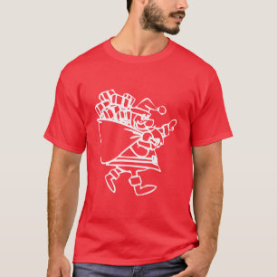 Handgezeichneter Santa mit Geschenken T-Shirt
