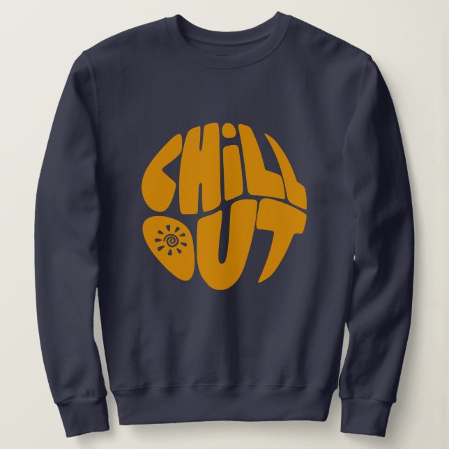 Handgezeichneter Satz in Kugelform Sweatshirt (Design vorne)