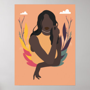 Handgezeichneter schwarzer Tag Konzept Spaß 2/3 Poster