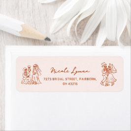 Handgezeichneter Whimsical Halloween Polterabend