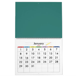 Handgezeichnetes abstraktes Vintage-Design Kalender