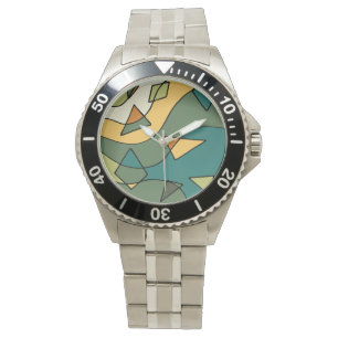 Handgezeichnetes abstraktes Vintages Design Armbanduhr