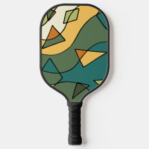 Handgezeichnetes abstraktes Vintages Design Pickleball Schläger