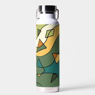 Handgezeichnetes abstraktes Vintages Design Trinkflasche