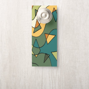 Handgezeichnetes abstraktes Vintages Design Türanhänger