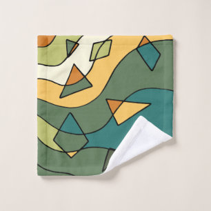 Handgezeichnetes abstraktes Vintages Design Waschlappen