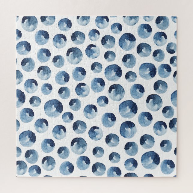 Handgezeichnetes Aquarell Nahtloses Tapete Puzzle (Vertikal)