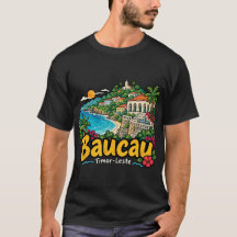 Handgezeichnetes Baucau Timor-Leste Reise Kunst Wa