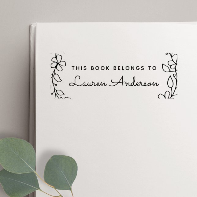 Handgezeichnetes Blatt Dieses Buch gehört zu Buchz Permastempel (Von Creator hochgeladen)