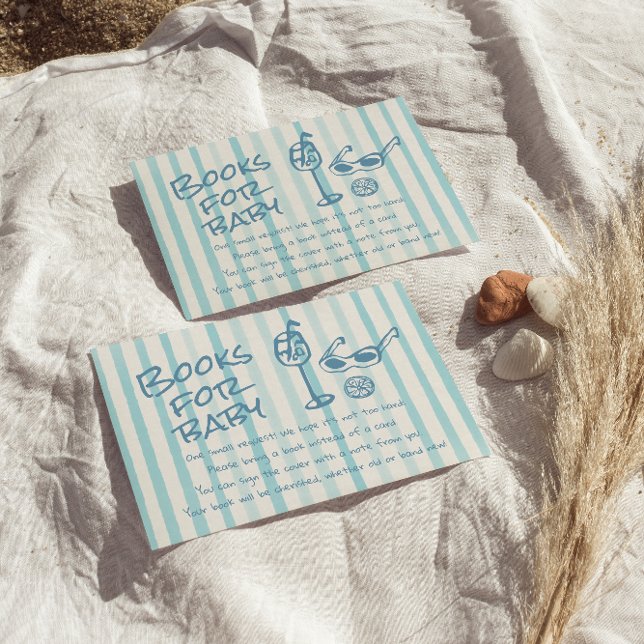 Handgezeichnetes Blue Baby an Bord Boy Book Reques Begleitkarte (Von Creator hochgeladen)