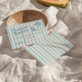 Handgezeichnetes Blue Baby an Bord Boy Diaper Raff Begleitkarte