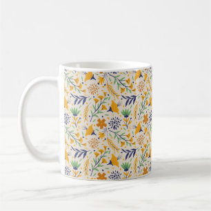 Handgezeichnetes Blumenmuster-23595 Kaffeetasse