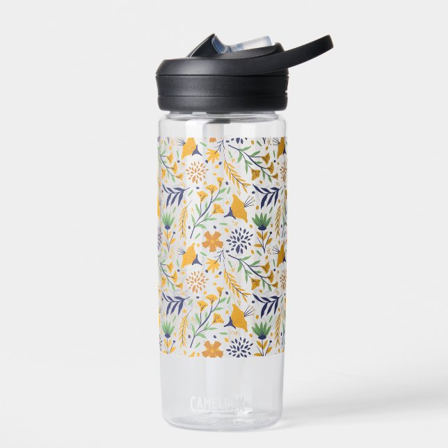 Handgezeichnetes Blumenmuster-23595 Trinkflasche (Links)