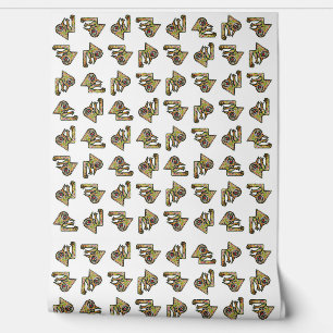 Handgezeichnetes Cartoon-Monster mit nahtlosen Sit Tapete