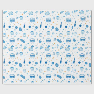 Handgezeichnetes Cricket-Doodle-Nahtloses Muster S Geschenkpapier