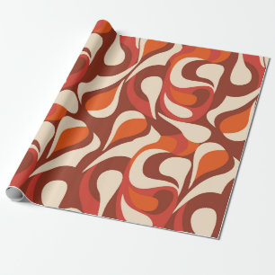 handgezeichnetes ethnisches Muster. Stylishes Desi Geschenkpapier