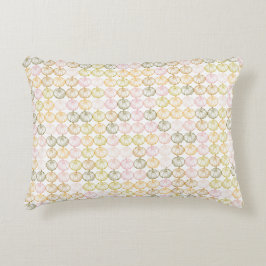 Handgezeichnetes, farbiges Kürbismuster in Herbstf Dekokissen