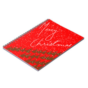 Handgezeichnetes Frohe Weihnachten Notizblock