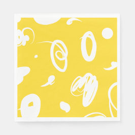 Handgezeichnetes, gekrümmtes Linienpapier Serviette