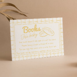 Handgezeichnetes Gelbgeschlecht Brot Babybuchanfra Begleitkarte