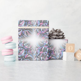 Handgezeichnetes geometrisches Blumengeschenk Geschenkpapier