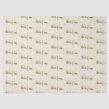Handgezeichnetes Golf-Tissue-Papier