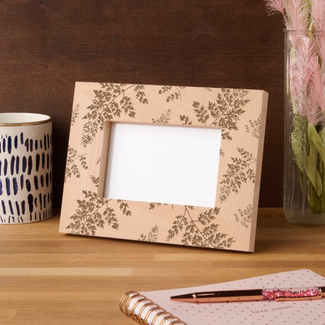 Handgezeichnetes Heckmuster Geätzte Rahmen (Links)