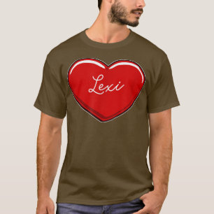 Handgezeichnetes Herz Lei Vorname Herz I Liebe Lei T-Shirt
