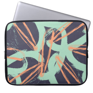 Handgezeichnetes Hipster-Pinsel-Muster in. Stylisc Laptopschutzhülle