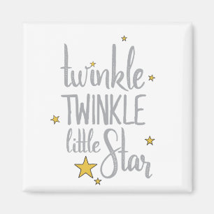 Handgezeichnetes Kinderzimmer Rhymes Bild Twinkle  Magnet