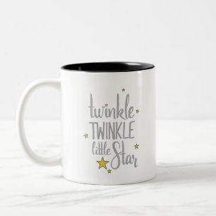 Handgezeichnetes Kinderzimmer Rhymes Bild Twinkle  Zweifarbige Tasse