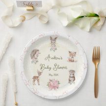 Handgezeichnetes Kokettenband Wald-Babyparty
