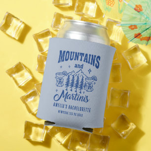 Handgezeichnetes Lager Berge Martinis Bach Reise Dosenkühler