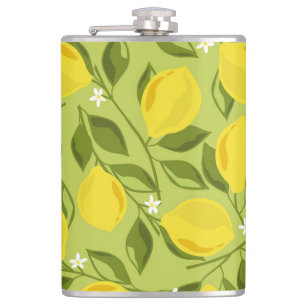 Handgezeichnetes Lemons farbiges Tapete Flachmann
