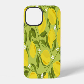 Handgezeichnetes Lemons farbiges Tapete iPhone 12 Hülle
