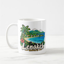 Handgezeichnetes Lenakel Vanuatu Reise Kunst Wahrz