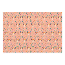 Handgezeichnetes Muster Träumen Lachs Rosa