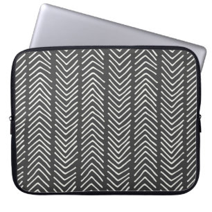 handgezeichnetes, nahtloses Musterdesign. Vintage  Laptopschutzhülle