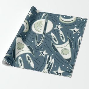 Handgezeichnetes, nahtloses Vintages Muster. Plane Geschenkpapier