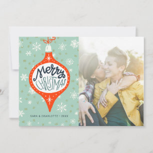 Handgezeichnetes Ornament   LGBT Holiday Foto Feiertagskarte