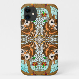 Handgezeichnetes Owl Mandala Artwork Case-Mate iPhone Hülle