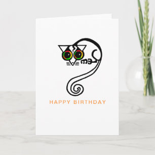 Handgezeichnetes POSSUM - Wildtiere - Natur - Aust Karte