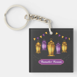 handgezeichnetes-Ramadan-Kareem-T-Shirt Schlüsselanhänger