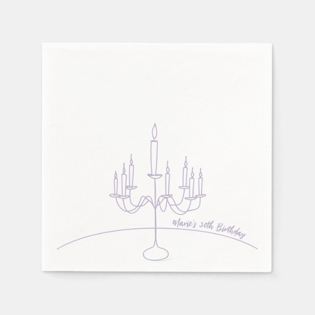 Handgezeichnetes Rokoko Soft Renaissance Coquette  Serviette (Vorderseite)