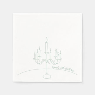 Handgezeichnetes Rokoko Soft Renaissance Coquette  Serviette