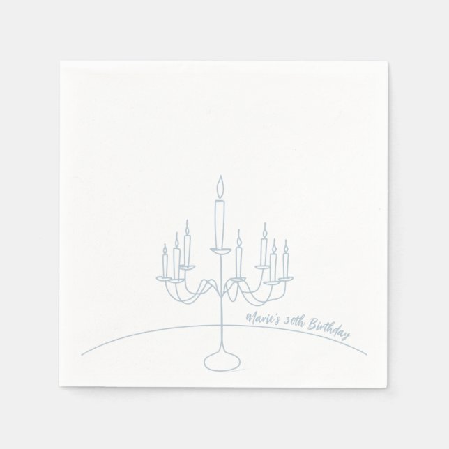 Handgezeichnetes Rokoko Soft Renaissance Coquette  Serviette (Vorderseite)