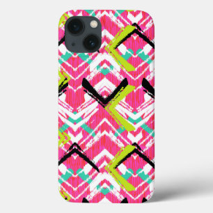 Handgezeichnetes rosa Zig-Zag-Muster Case-Mate iPhone Hülle