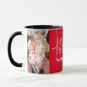 Handgezeichnetes Schrift Santa Weihnachten Tasse
