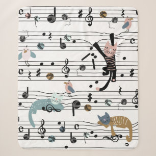Handgezeichnetes süßes Cartoon-Nahtlosmuster illus Sherpadecke