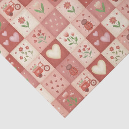 Handgezeichnetes süßes Patchworkmuster - Tissue-Pa Seidenpapier